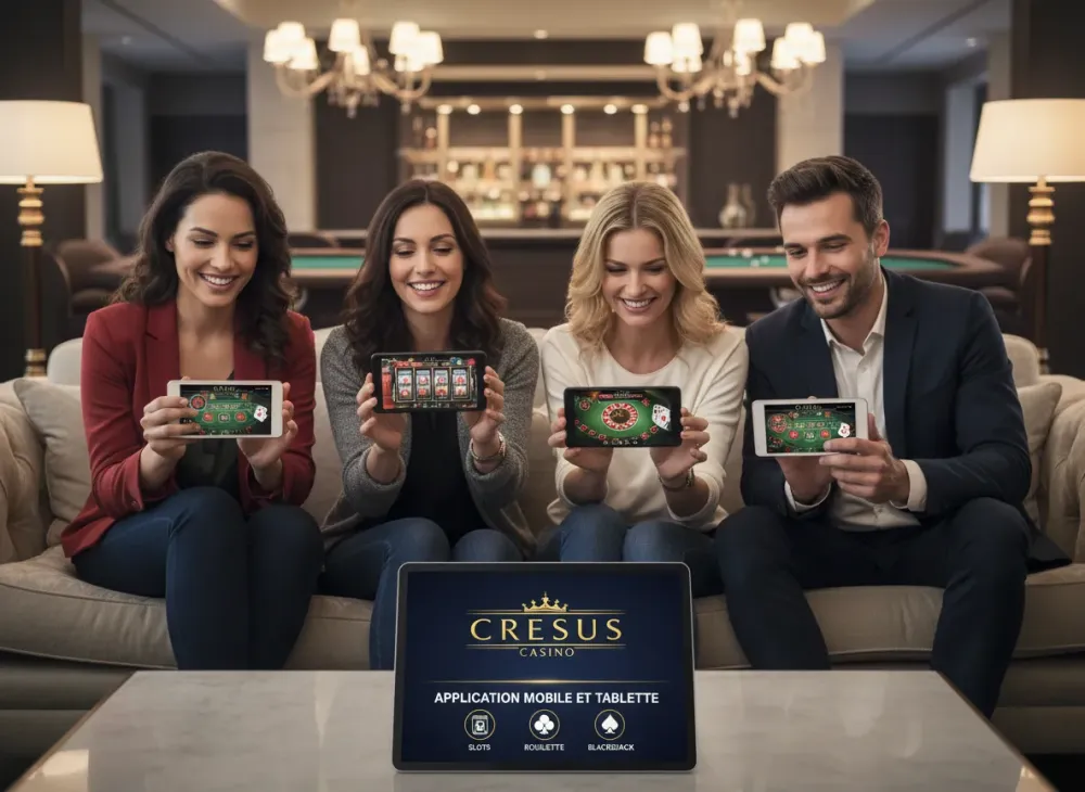 Cresus casino application pour mobile et tablette